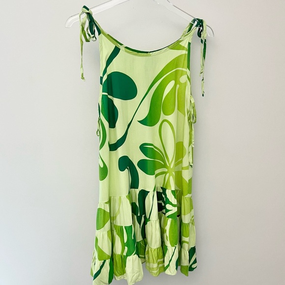 Hawaiian Print Green Floral Print Coverup - Picture 6 of 11